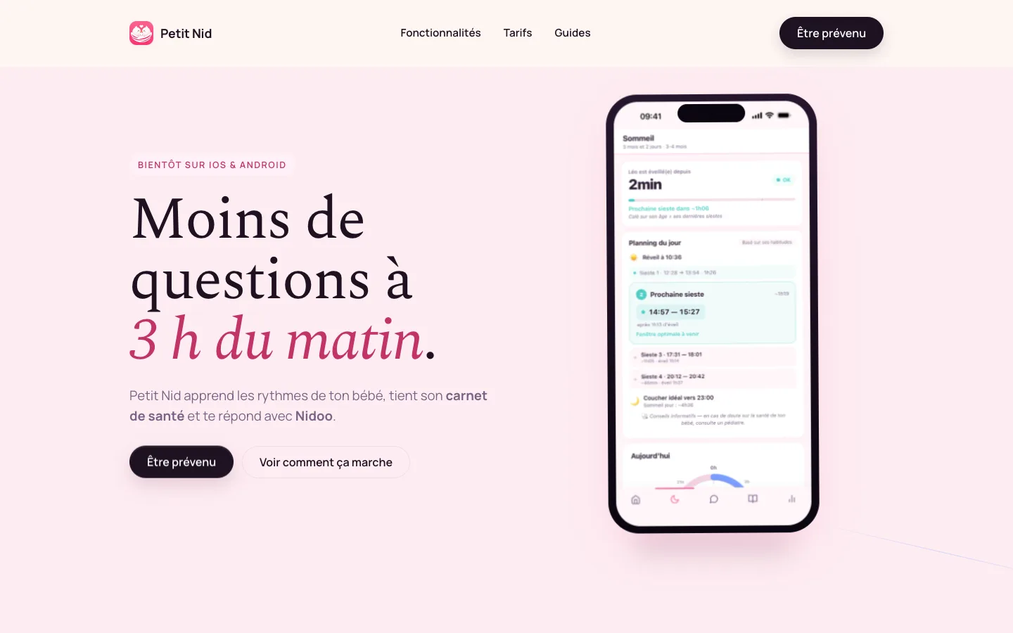 Petit Nid - exemple de projet web